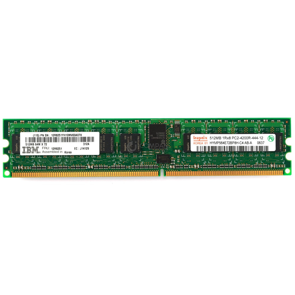 12R8251 IBM 512MB PC2-4200 DDR2 MEMORY - HYMP564E72BP8H-C4